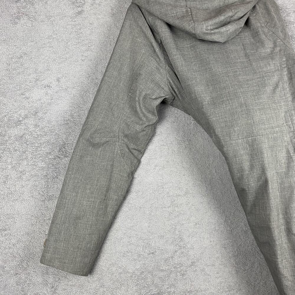 LL Bean Jacket Womens Small Gray Hooded Full Zip Polyester Parka Coat Insulated - Picture 14 of 16